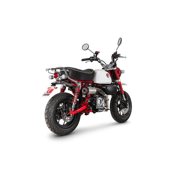 Scorpion Exhaust Honda Monkey (Euro 5+) 2025 - 2025 Red Power Full System Brushed Stainless Steel Sleeve